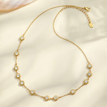 316L Stainless Steel 18K PVD Gold Zircon Pendant Necklace made with 316L stainless steel and 18K PVD gold finish for wholesale jewelry buyers - image 14