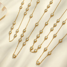 316L Stainless Steel 18K PVD Gold Zircon Pendant Necklace made with 316L stainless steel and 18K PVD gold finish for wholesale jewelry buyers - image 15
