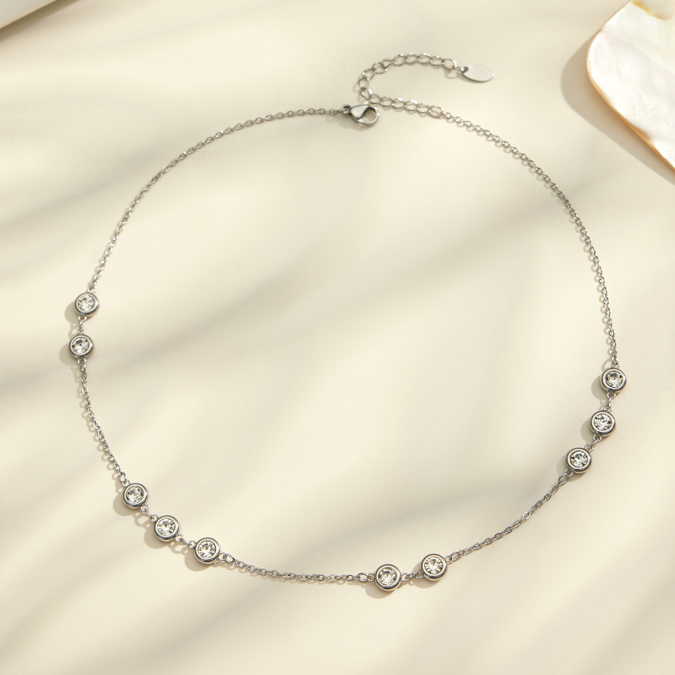 316L Stainless Steel 18K PVD Gold Zircon Pendant Necklace made with 316L stainless steel and 18K PVD gold finish for wholesale jewelry buyers - image 17