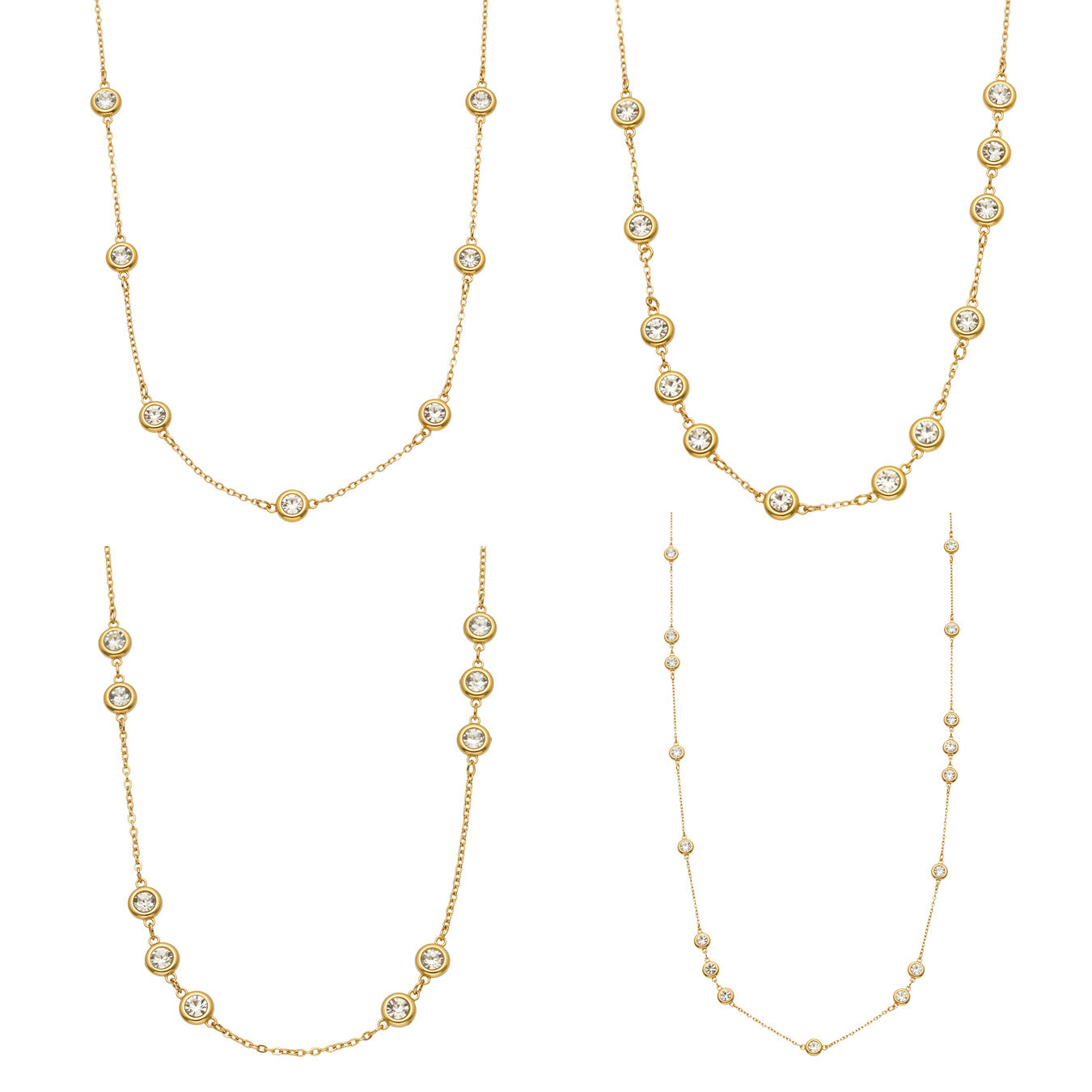 316L Stainless Steel 18K PVD Gold Zircon Pendant Necklace made with 316L stainless steel and 18K PVD gold finish for wholesale jewelry buyers - image 6
