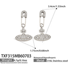 316L Stainless Steel 18K PVD Gold Zircon Planet Necklace made with 316L stainless steel and 18K PVD gold finish for wholesale jewelry buyers - image 15
