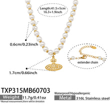 316L Stainless Steel 18K PVD Gold Zircon Planet Necklace made with 316L stainless steel and 18K PVD gold finish for wholesale jewelry buyers - image 17