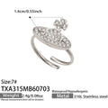 Ring / 锆石星球Steel / Size 7