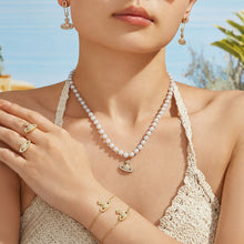 316L Stainless Steel 18K PVD Gold Zircon Planet Necklace made with 316L stainless steel and 18K PVD gold finish for wholesale jewelry buyers - image 9