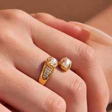 316L Stainless Steel 18K PVD Gold Zircon Ring Set made with 316L stainless steel and 18K PVD gold finish for wholesale jewelry buyers - image 15