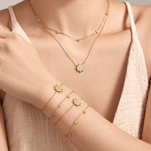 316L Stainless Steel 18K PVD Gold Zircon Star Bracelet made with 316L stainless steel and 18K PVD gold finish for wholesale jewelry buyers - image 12