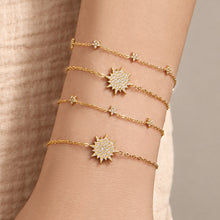 316L Stainless Steel 18K PVD Gold Zircon Star Bracelet made with 316L stainless steel and 18K PVD gold finish for wholesale jewelry buyers - image 14