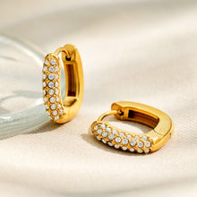 Stylish 316L stainless steel earrings in gold finish