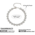 Bracelet / Steel5A锆石四叶花16+5 / 5cm
